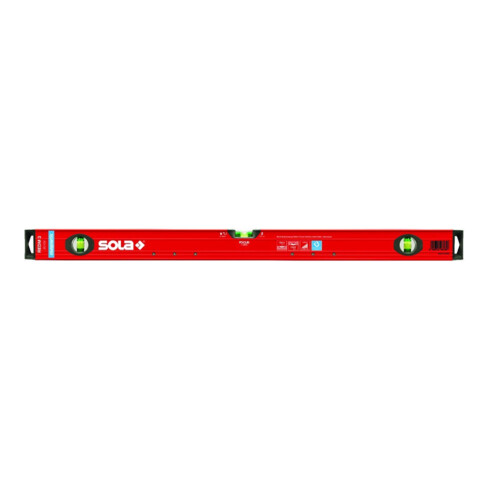 SOLA Niveau magnétique LM Big REDM 3 80 cm, revêtement en poudre