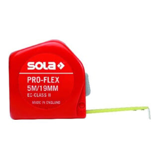 SOLA Taschenbandmaß Pro-Flex 3mx13mm gelb