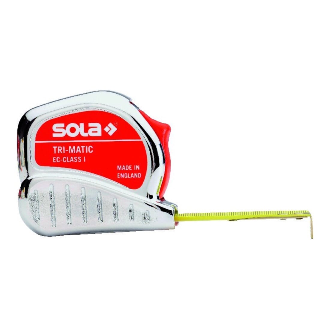 Sola Taschenrollbandmaß Tri-Matic, mit Stopptaste, gelb