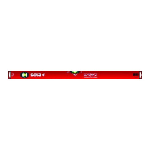 Sola Wasserwaage L.150cm BIG X Libelle/Lupeneffekt Alu.-Profil