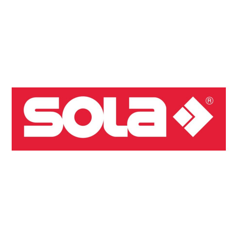 Sola Wasserwaage L.150cm BIG X Libelle/Lupeneffekt Alu.-Profil