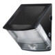 Solar LED Wandlamp SOL 04 plus IP44 met infrarood bewegingsmelder 2xLED 0,5W 85lm Kleur Zwart-1