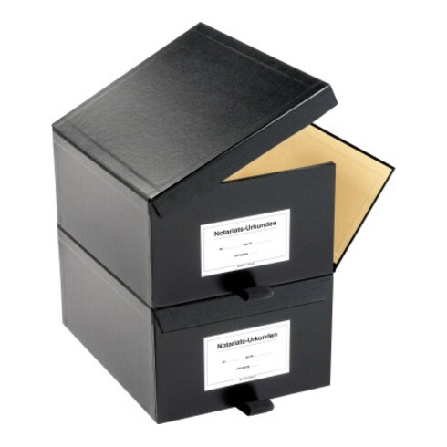 SoldanPlus Urkundenkasten CLASSIC 1000500 1/2 Ordnerhöhe schwarz