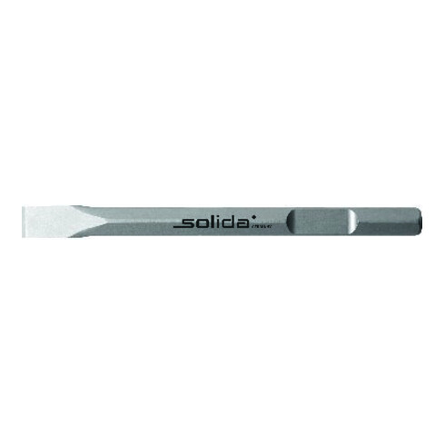 solida Burin plat 400 mm hexagonal 28 mm