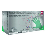 SolidSafety ChemN Gants jetables Spécial Taille XXL vert Nitrile