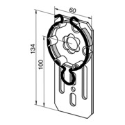 Somfy Antriebslager für LT50 Antriebe 9703948-3