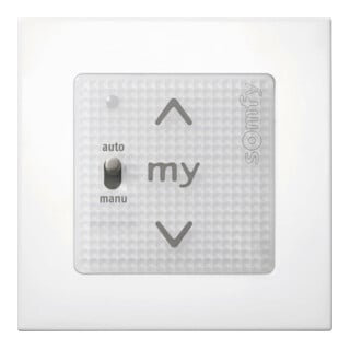 Somfy Émetteur mural Smoove Uno A/M io Pure sans cadre 1811404