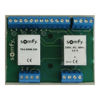Somfy Relais de séparation sur rail DIN pour 4 moteurs TR4-DRM-230
