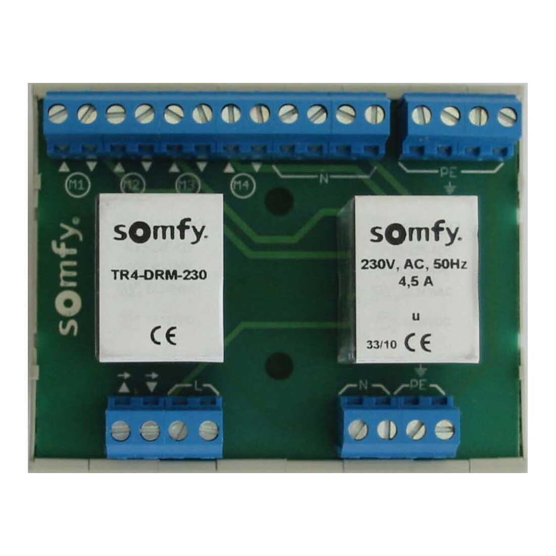 Somfy Relais de séparation sur rail DIN pour 4 moteurs TR4-DRM-230