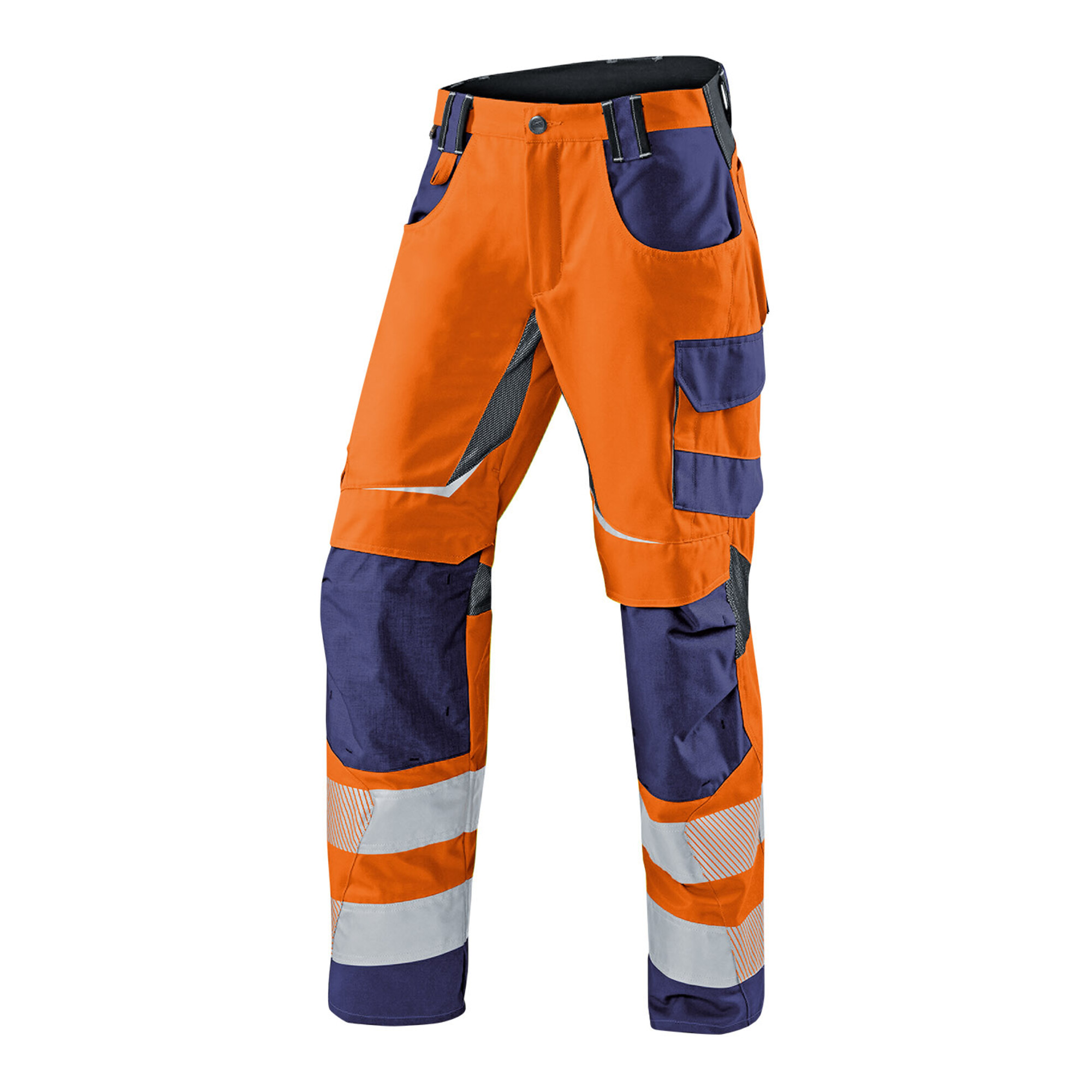 Sommerhose REFLECTIQ PSA 2 warnorange/dunkelblau Form 2407 Größe 62 ; Kübler Workwear