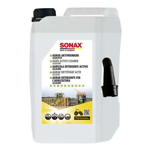 SONAX AGRAR AktivReiniger alkalisch 5 l für Agrar Geräte/Maschinen