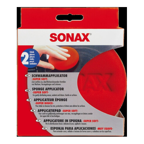 SONAX Applicateur Éponge -Super Soft- 2 pièces
