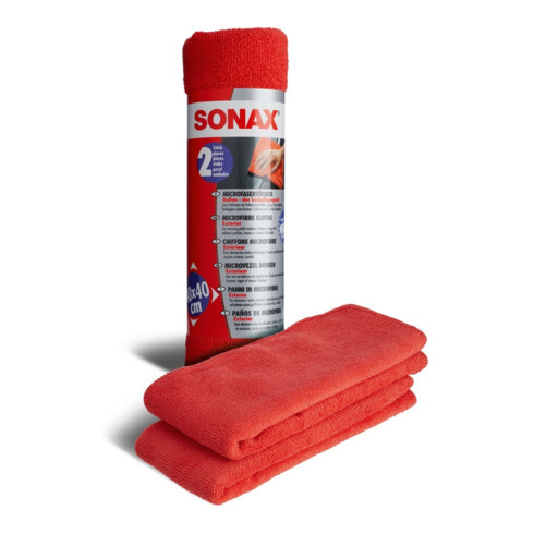 SONAX Chiffon microfibre extérieur 2 pièces