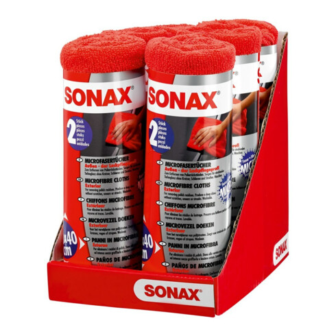 SONAX Chiffon microfibre extérieur 2 pièces