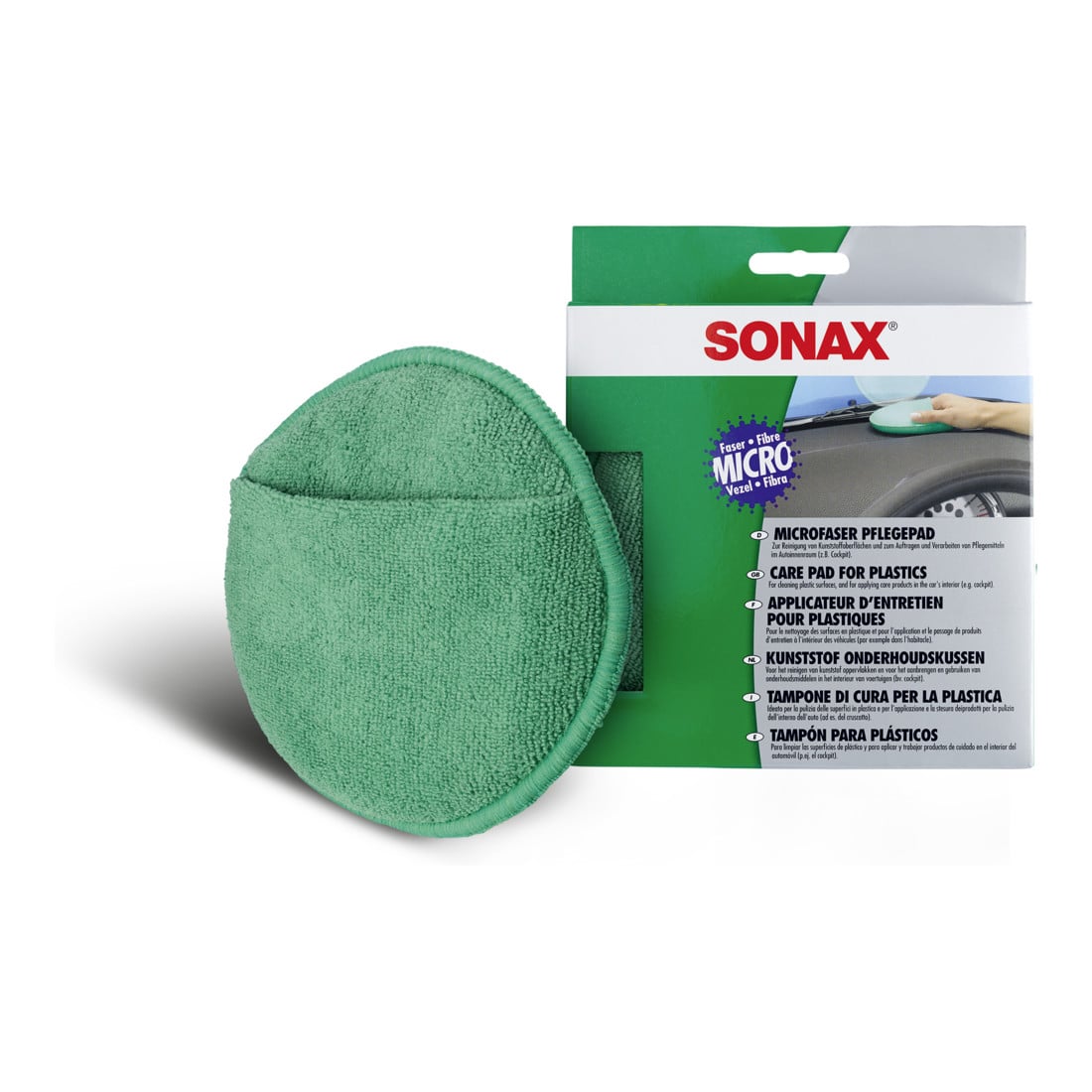 SONAX MicrofaserPflegePad für das Auftragen von Produkten