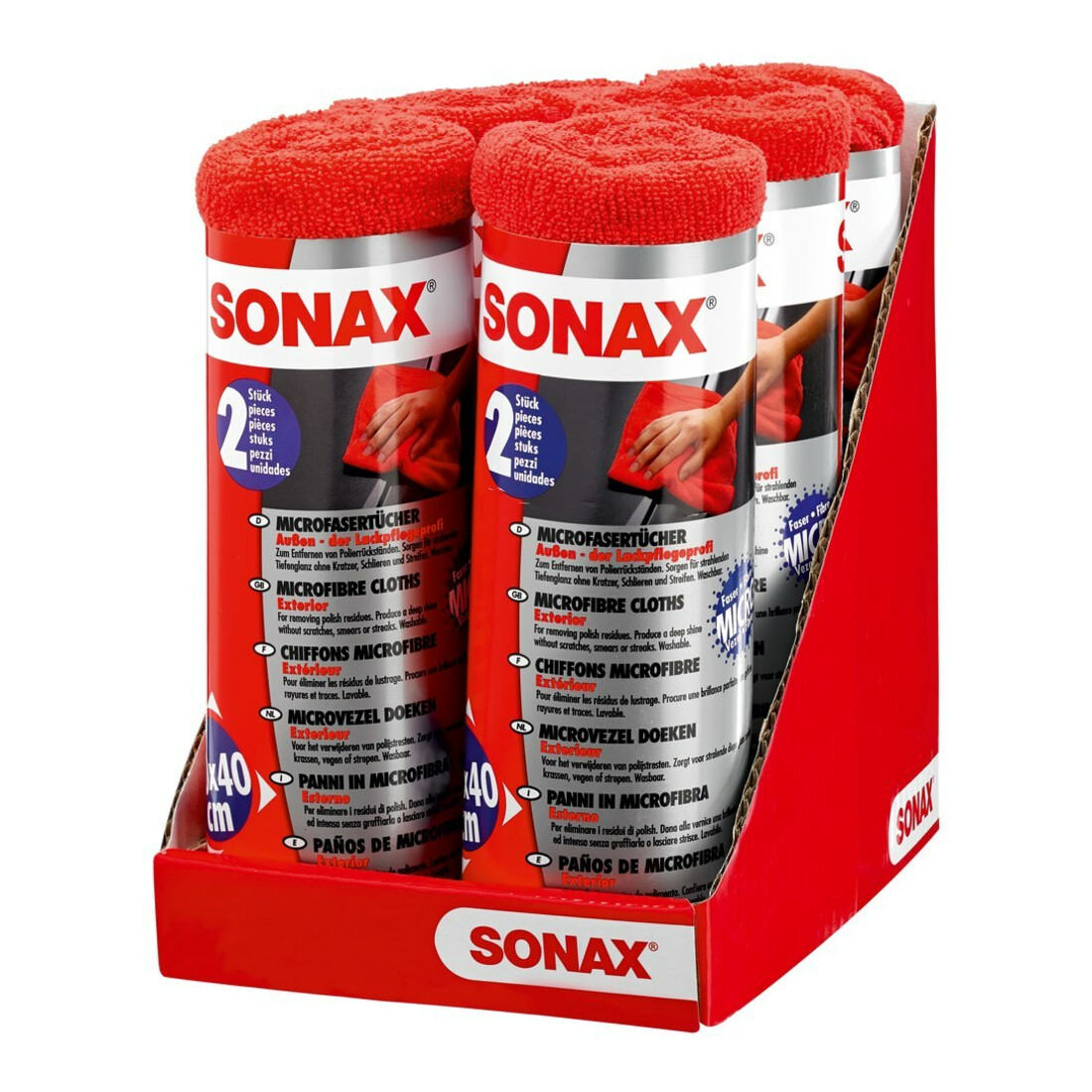 SONAX MicrofaserTuch Außen 2 Stück