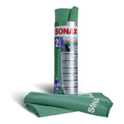 SONAX MicrofaserTücher PLUS Innen&Scheibe für das Auftragen von Produkten-1