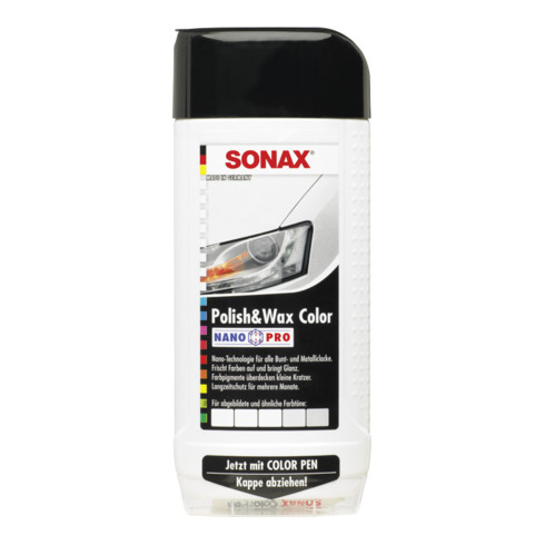 SONAX Polish + Wax Color weiß 500 ml