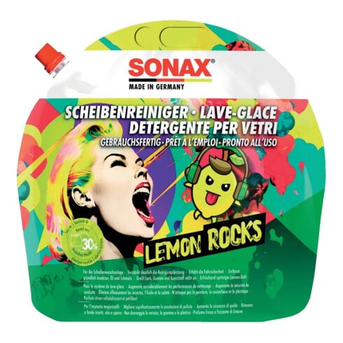 Sonax ScheibenReiniger Lemon Rocks 3L gebrauchsfertig