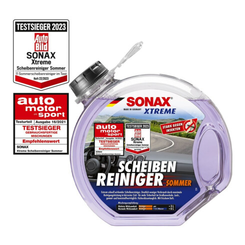 SONAX Xtreme Nettoyant Vitres Été 3L