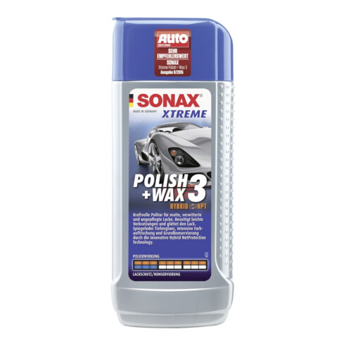 SONAX Xtreme Polish + Wax 3 Hybrid NPT 250ml