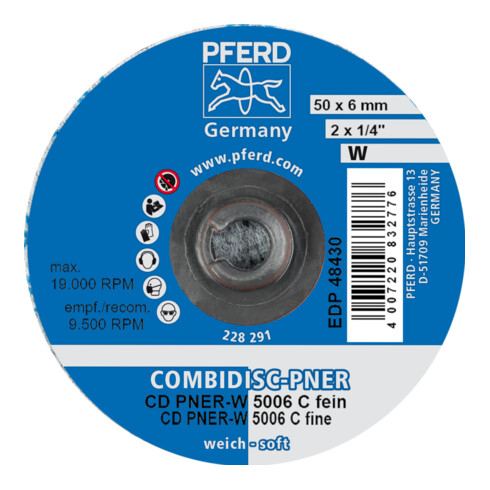 Sonde en non-tissé PFERD COMBIDISC CD PNER-W 5006 SiC F