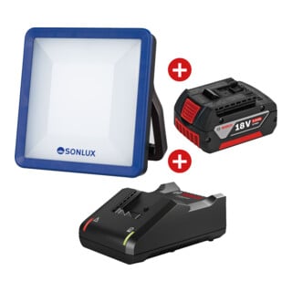 sonlux Lampe de travail LED 83-B1200-0006 avec batterie/chargeur BOSCH