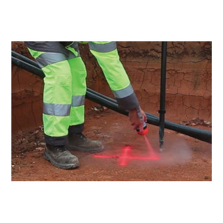 Soppec Markierungsspray FLUO TP 500 ml 9-12 Monate sichtbar für Baustellen rot
