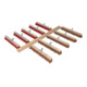 SOREX Set de balais 5 pièces coco/élaston avec 10 manches L.1400mm L.600mm-1