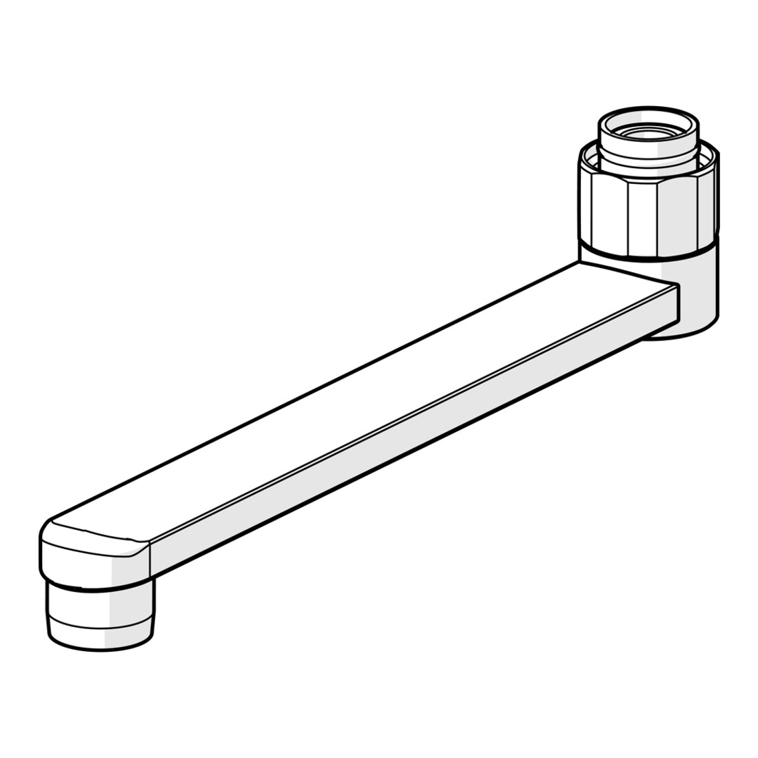 Sortie Hansa longueur 200mm