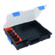 Sortimentskasten B440xT355xH76mm 18 Fächer 4 Trennstege transp.schwarz-1