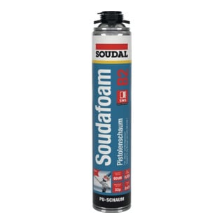 Soudal 1K Profi-Pistolenschaum Soudafoam Gun B2 champagner 750 ml