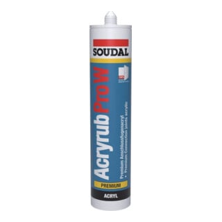 Soudal Acryrub Pro-W gris, mastic 310 ml