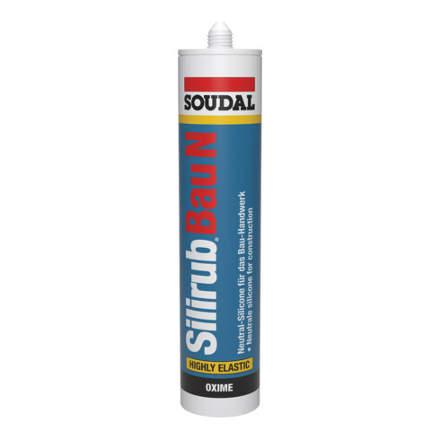 Soudal Bausilikon Silirub N transparent 600 ml
