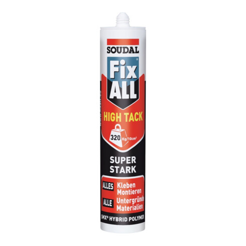Soudal FIX ALL Fix ALL HIGH TACK 290ml hohe Anfangshaft.