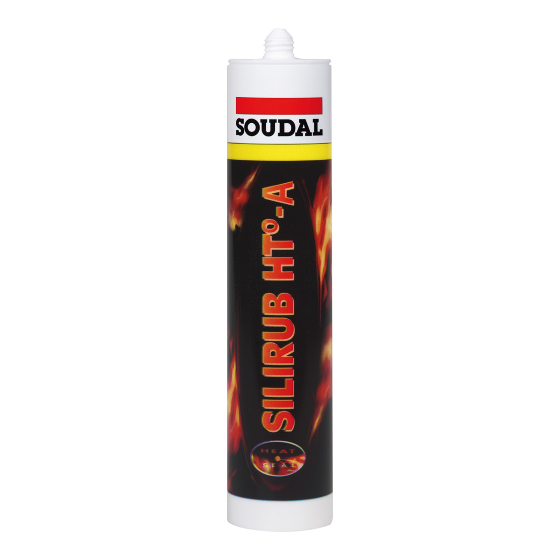 Soudal HT-A Hochtemperatur-Silikon schwarz 300 ml; hitzebeständig; Dichtstoff (108265)