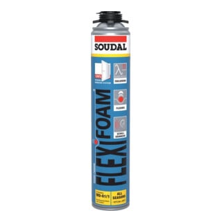 Soudal pistolet professionnel en mousse Flexifoam bleu 750 ml
