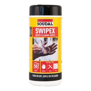 Soudal Primer & Nettoyant Lingettes Swipex 50 lingettes