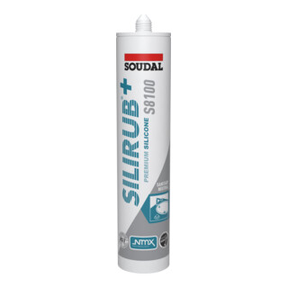 Soudal Silikon Silirub+ S8100 300ml Hellgrau