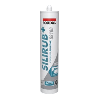 Soudal Silikon Silirub+ S8100 300ml Transparentgrau