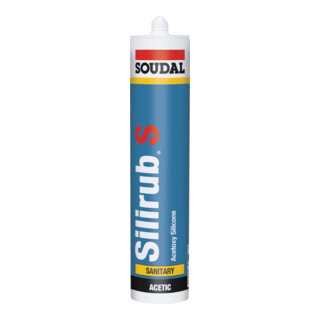Soudal SILIRUB S Sanitärdicht- masse 300ml schwarz, 15 Stück