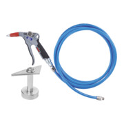 Soufflette et pistolet à liquide CEJN, réglables avec support magnétique et tuyau à eau