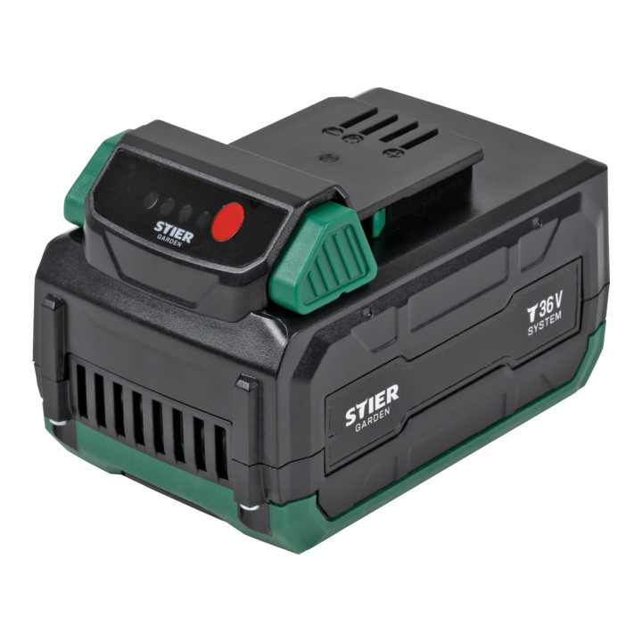 Souffleur sans fil STIER SLG-92 + batterie 36 V 4,0 Ah + chargeur rapide 36 V 3 A