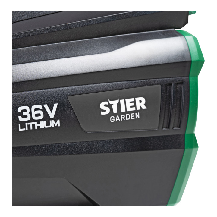 Souffleur sans fil STIER SLG-92 + batterie 36 V 4,0 Ah + chargeur rapide 36 V 3 A