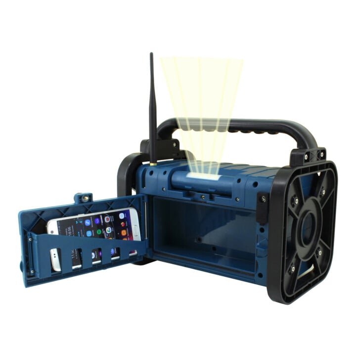 Soundmaster Baustellenradio DAB85BL DAB+/UKW Bluetooth schwarz-blau
