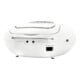 Soundmaster Boombox DAB+ SCD7800WE CD MP3 USB cassette blanc