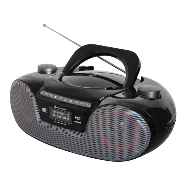 Soundmaster Boombox SCD8300SW CD MP3 USB noir
