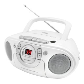Soundmaster CD-Boombox SCD5100WE weiß UKW Radio Kassettenplayer