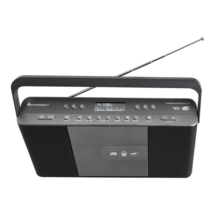Soundmaster DAB+ Stereo-Kofferradio RCD1870SW schwarz