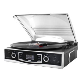 Soundmaster Plattenspieler/DAB+Radio PL590SW USB Encoding sw